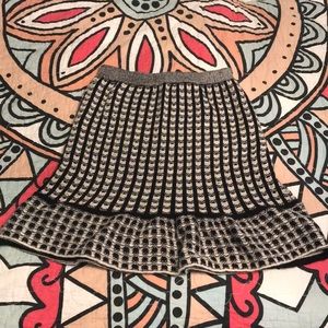 EUC flounce hem sweater skirt by sparrow large